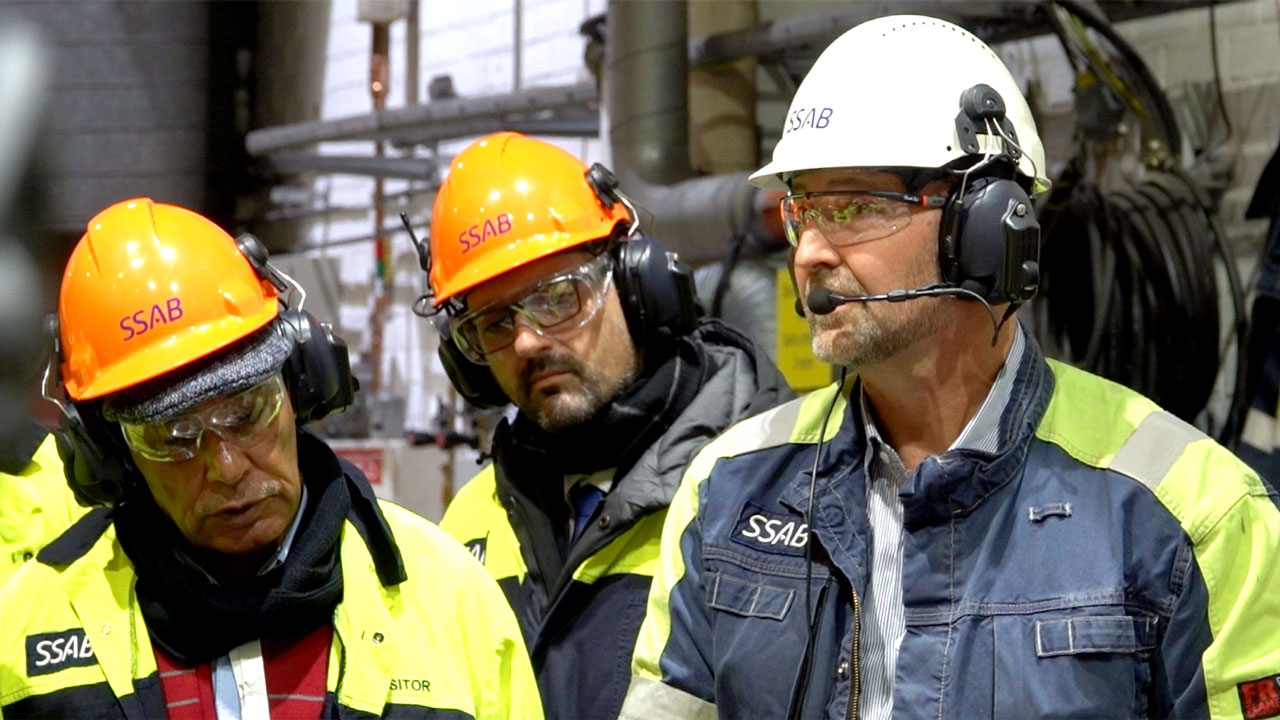 Mill tour at Oxelösund facilities